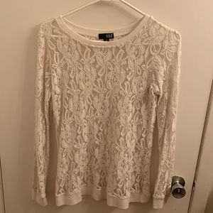 See through, lace sweater